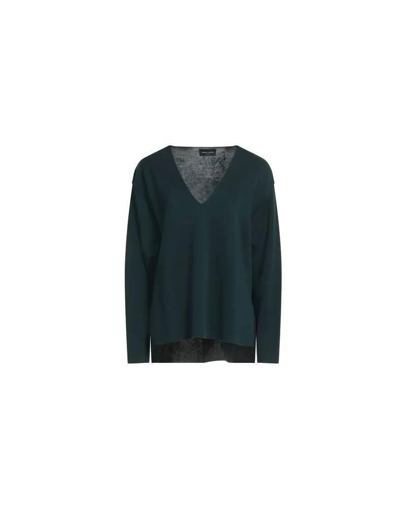 Roberto Collina STRICKWAREN - Pulloverauf YOOX.COM Dunkelgrün