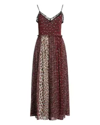 Twin-Set Maxi-Kleid Bordeaux