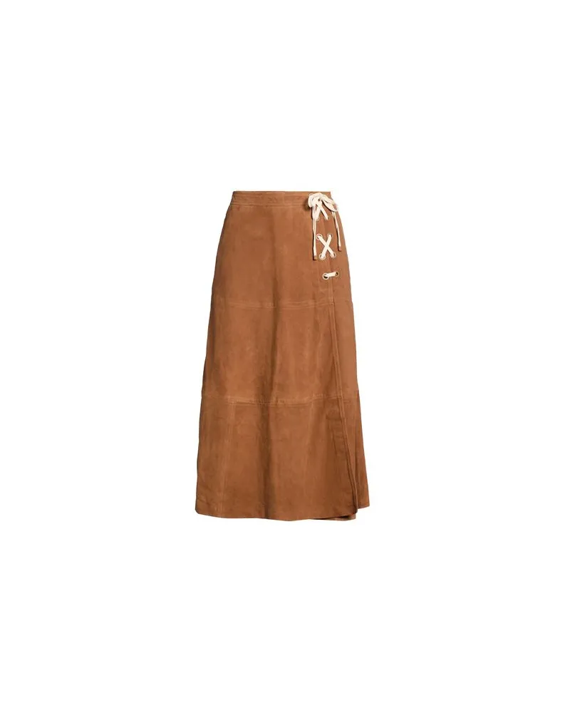 MUNTHE HOSEN & RÖCKE - Midi-Röckeauf YOOX.COM Lederfarben