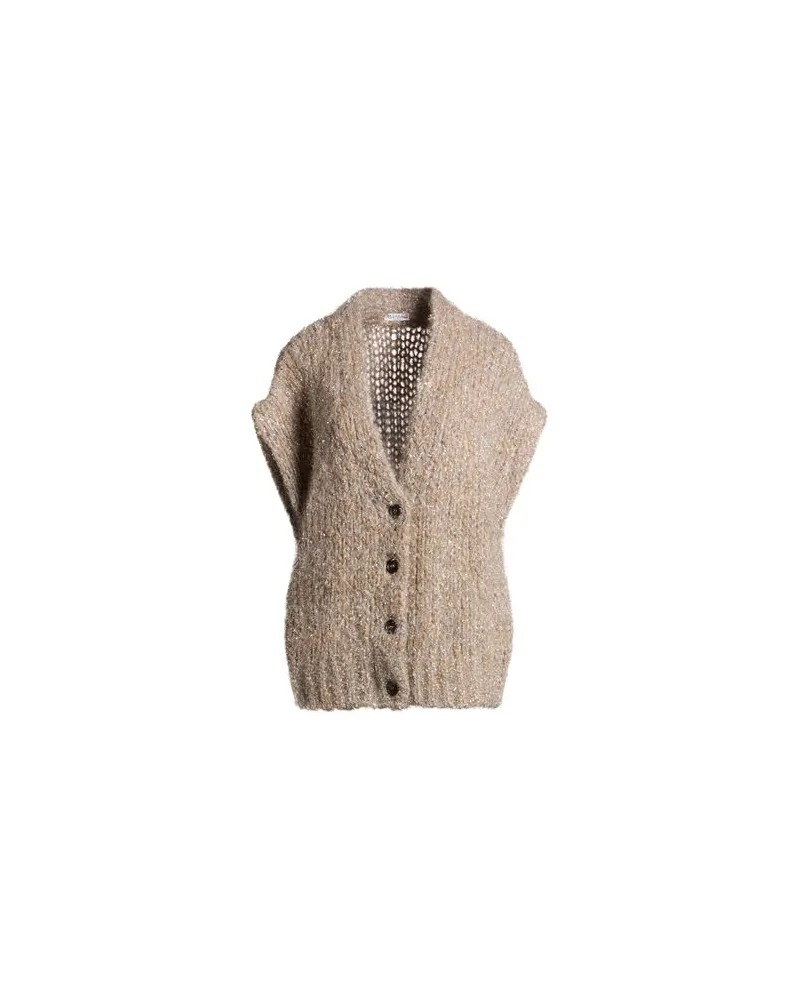 Brunello Cucinelli STRICKWAREN - Strickjackenauf YOOX.COM Beige