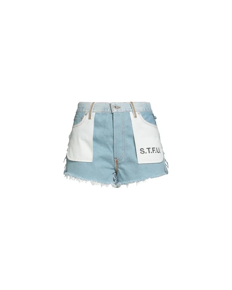 Heron Preston HOSEN & RÖCKE - Jeansshortsauf YOOX.COM Blau
