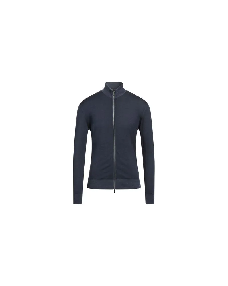 MOORER STRICKWAREN - Strickjackenauf YOOX.COM Blau