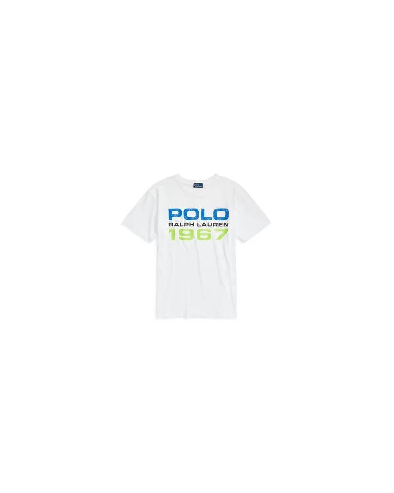 Ralph Lauren LOGO COTTON JERSEY TEE  - TOPS - T-shirtsauf YOOX.COM Weiß
