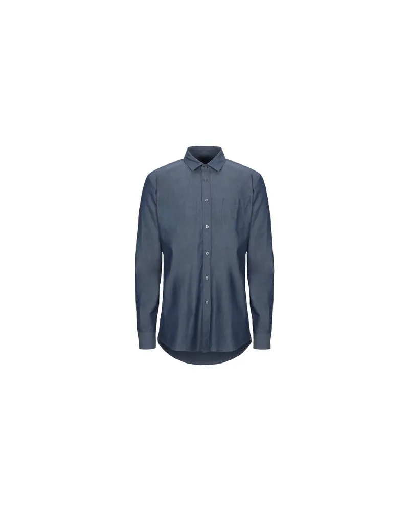 Daniele Alessandrini TOPS - Jeanshemdenauf YOOX.COM Blau