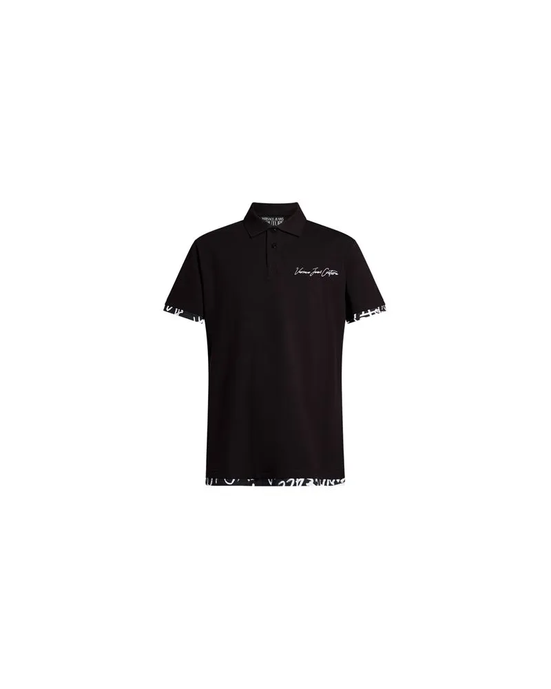 Versace Jeans TOPS - Poloshirtsauf YOOX.COM Schwarz