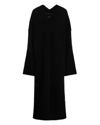 Isabel Benenato Maxi-Kleid Schwarz