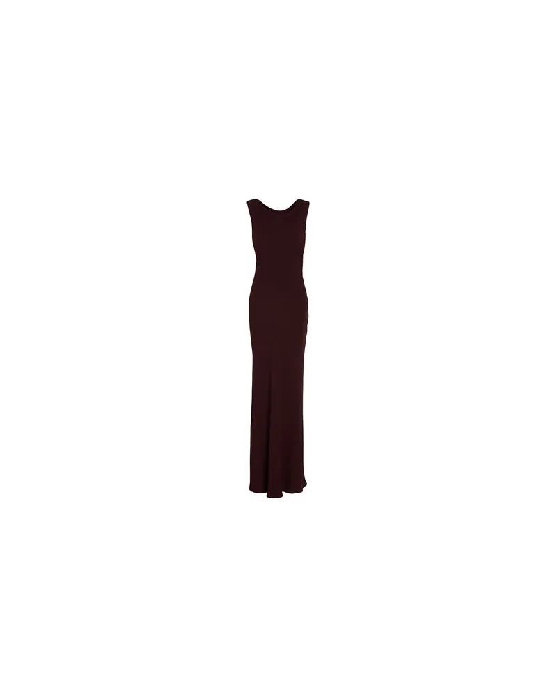 Semicouture KLEIDER - Maxi-Kleiderauf YOOX.COM Dunkelbraun