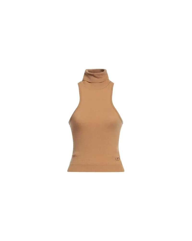 Elisabetta Franchi STRICKWAREN - Rollkragenpulloverauf YOOX.COM Kamel