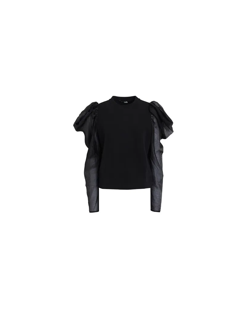 Karl Lagerfeld TOPS - Sweatshirtsauf YOOX.COM Schwarz