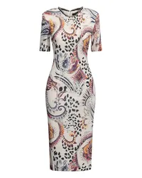 Just Cavalli Midi-Kleid Elfenbein