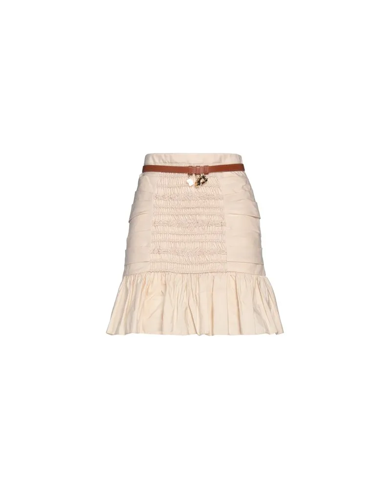 Elisabetta Franchi HOSEN & RÖCKE - Miniröckeauf YOOX.COM Beige