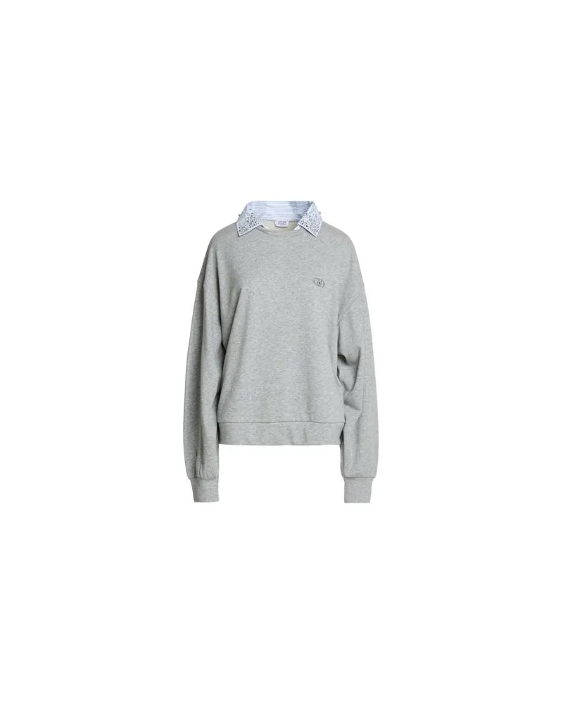 Liu Jo TOPS - Sweatshirtsauf YOOX.COM Hellgrau