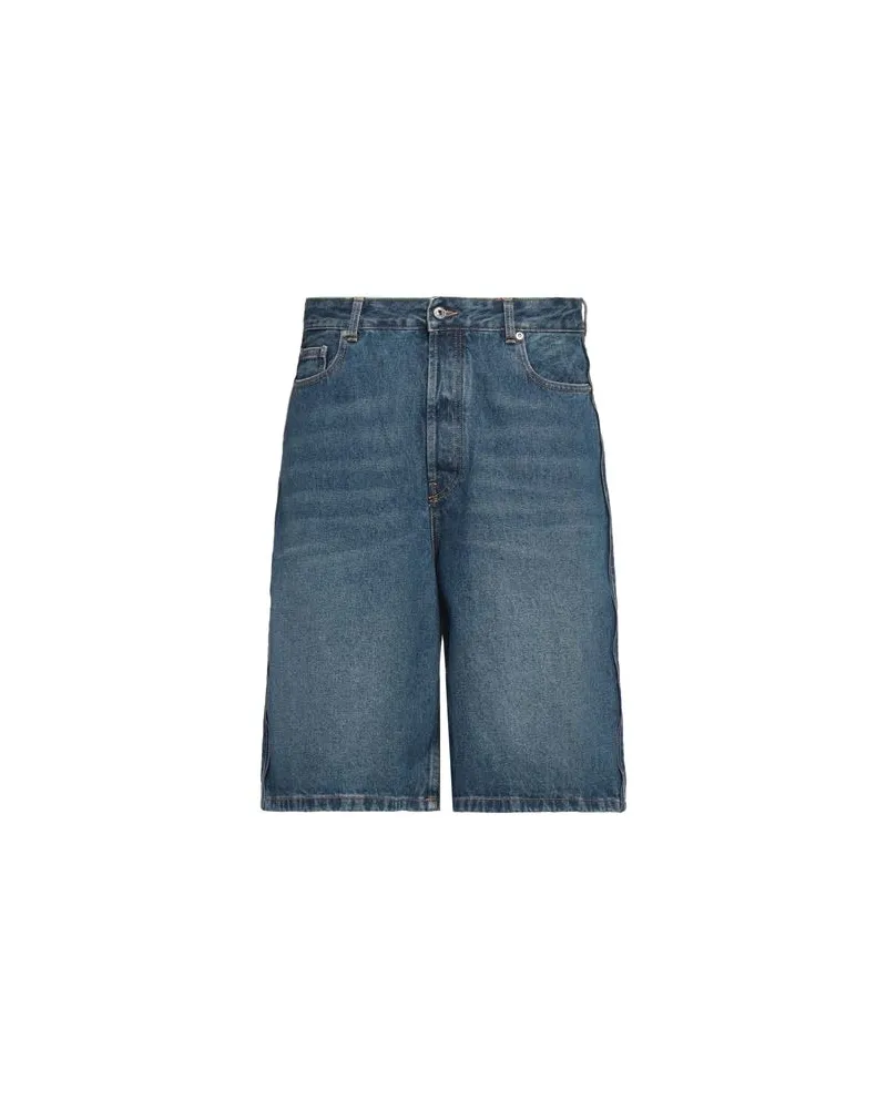 OFF-WHITE HOSEN & RÖCKE - Jeansshortsauf YOOX.COM Blau