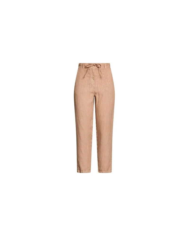 120% Lino HOSEN & RÖCKE - Hosenauf YOOX.COM Hellbraun
