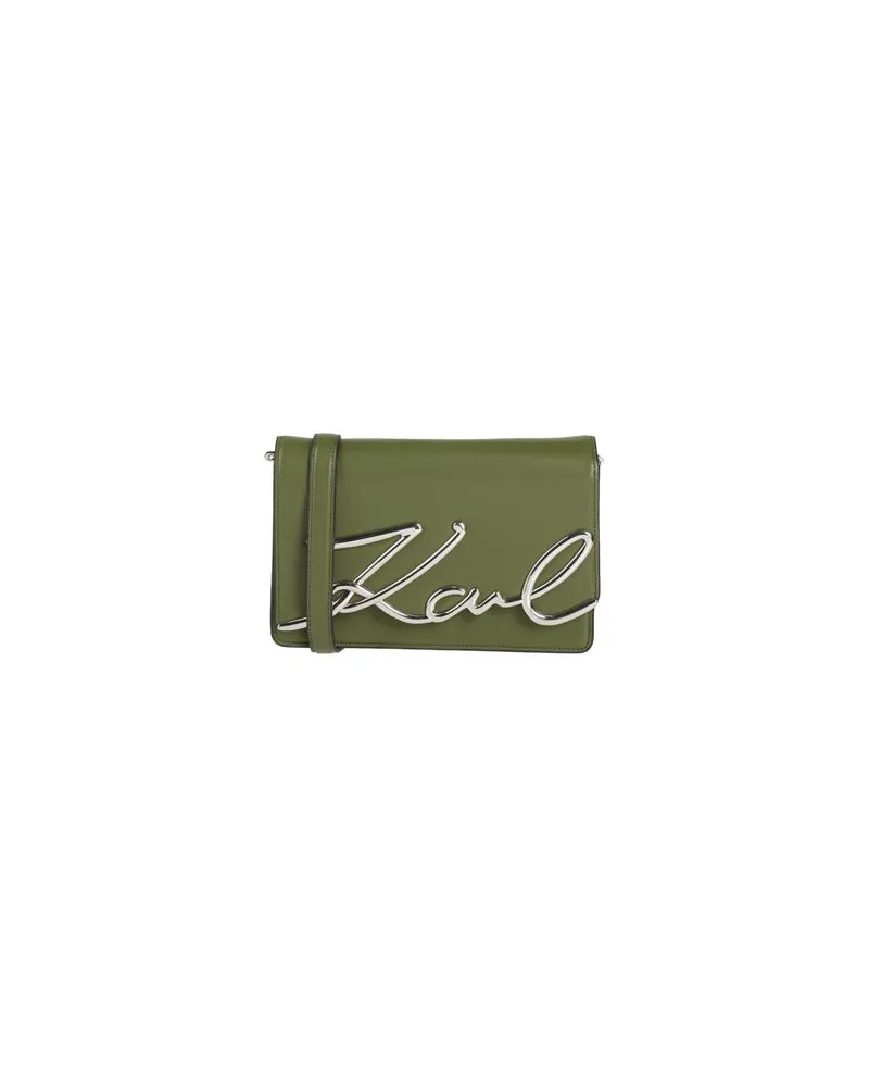 Karl Lagerfeld K/SIGNATURE MD SHOULDERBAG  - TASCHEN - Umhängetascheauf YOOX.COM Militärgrün
