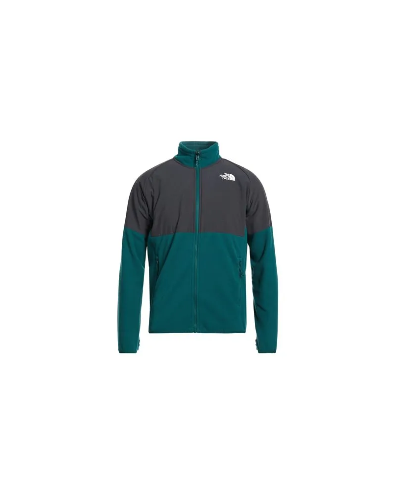 The North Face M GLACIER HEAVYWEIGHT FULL ZIP  - TOPS - Sweatshirtsauf YOOX.COM Smaragdgrün