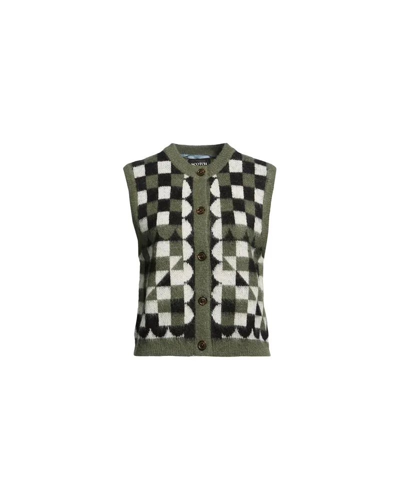 Maison Scotch STRICKWAREN - Strickjackenauf YOOX.COM Salbeigrün