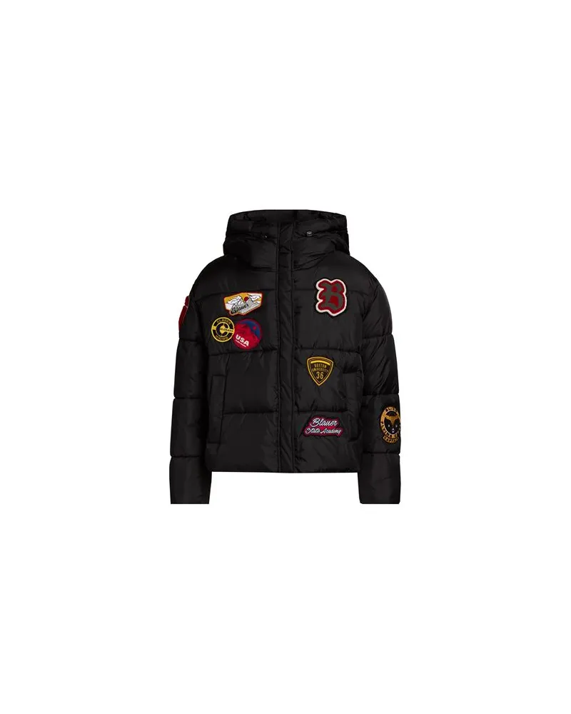 Blauer JACKEN & MÄNTEL - Pufferjacken & Daunenjackenauf YOOX.COM Schwarz