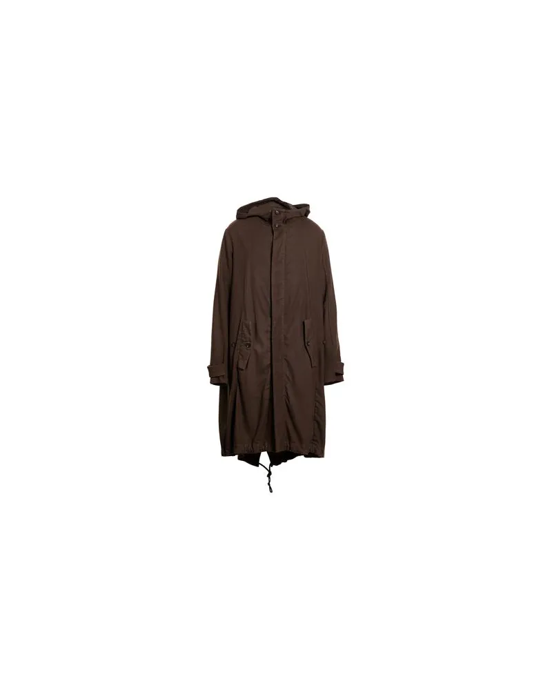 Masnada JACKEN & MÄNTEL - Mäntelauf YOOX.COM Dunkelbraun