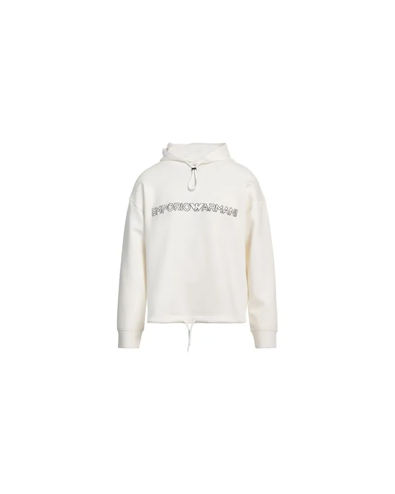 Emporio Armani TOPS - Sweatshirtsauf YOOX.COM Cremeweiß