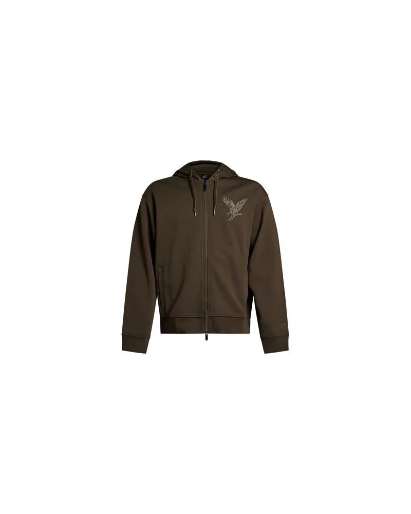 Armani Exchange TOPS - Sweatshirtsauf YOOX.COM Khaki
