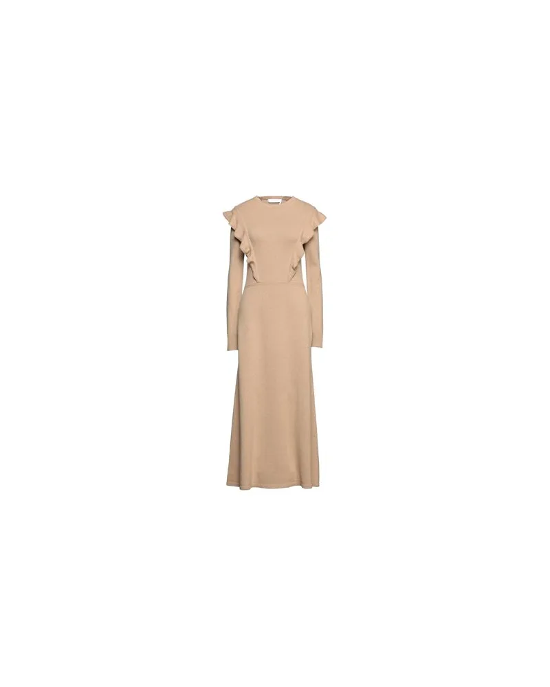Chloé KLEIDER - Maxi-Kleiderauf YOOX.COM Kamel