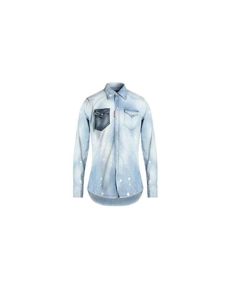 Dsquared2 TOPS - Jeanshemdenauf YOOX.COM Blau