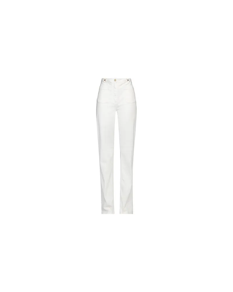 Elisabetta Franchi HOSEN & RÖCKE - Jeanshosenauf YOOX.COM Weiß
