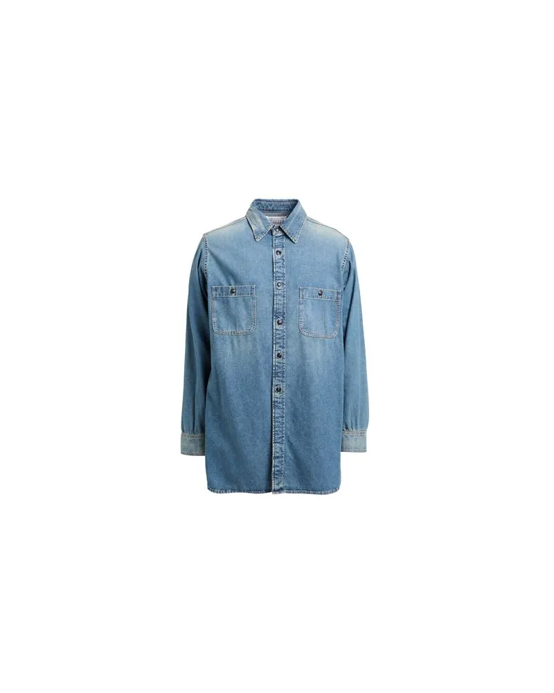 Maison Margiela TOPS - Jeanshemdenauf YOOX.COM Blau