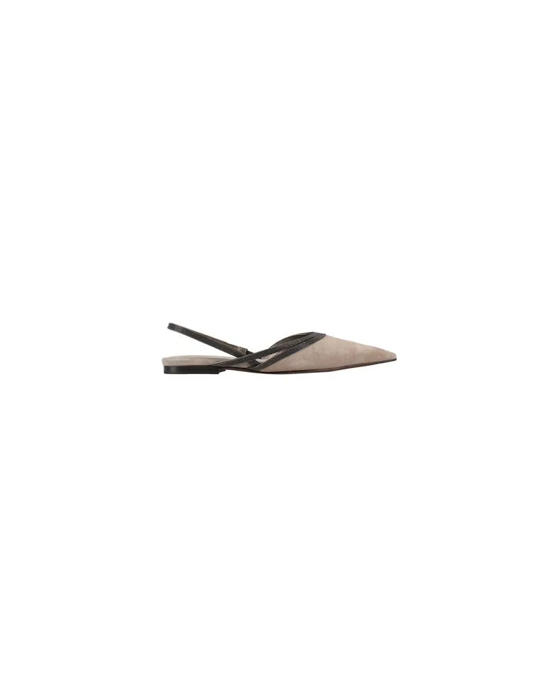 Brunello Cucinelli SCHUHE - Ballerinasauf YOOX.COM Maulwurfsgrau