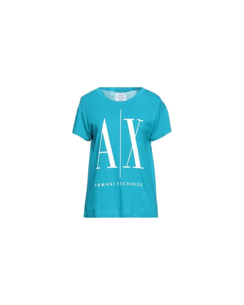 Armani Exchange TOPS - T-shirtsauf YOOX.COM Azurblau