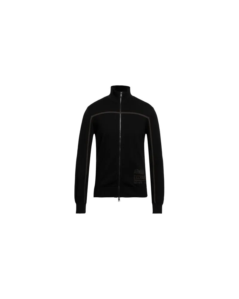 Armani Exchange STRICKWAREN - Strickjackenauf YOOX.COM Schwarz