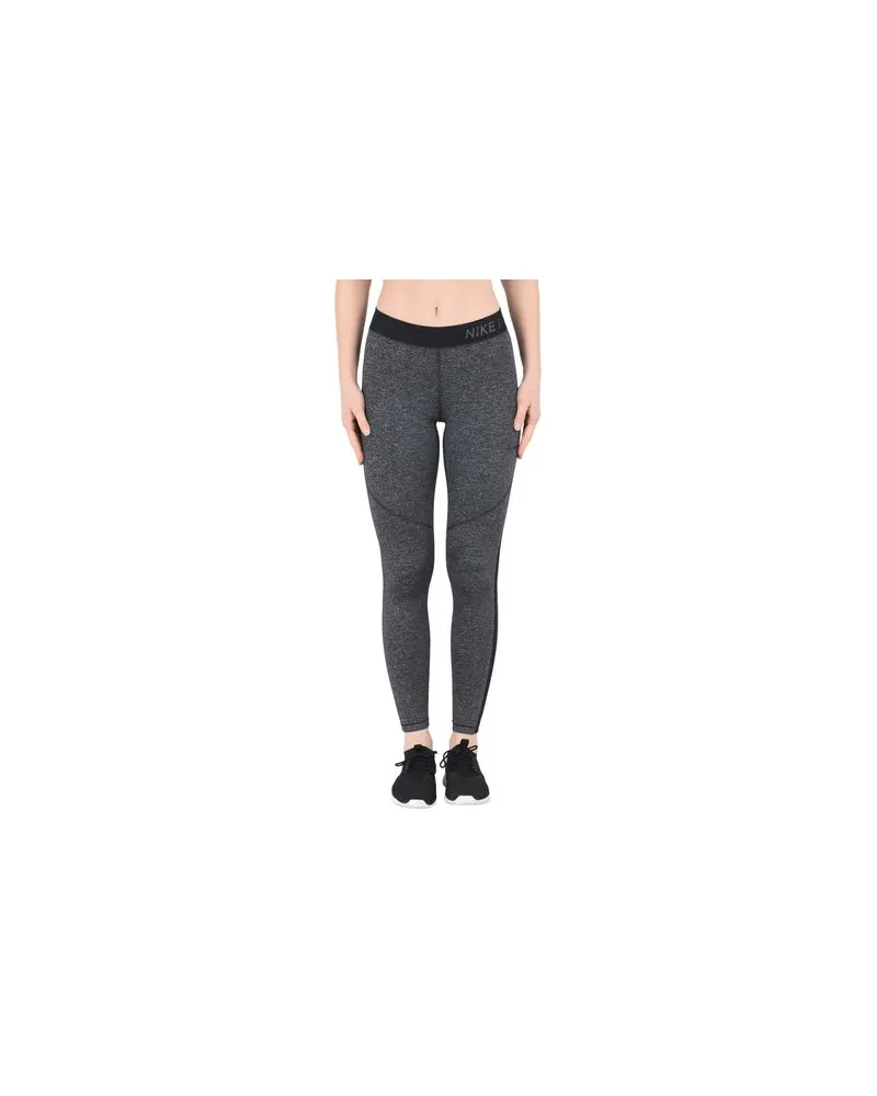 Nike HYPERCOOL TIGHT HEATHER   - HOSEN & RÖCKE - Leggingsauf YOOX.COM Schwarz