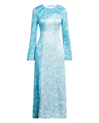 Ganni Maxi-Kleid Azurblau