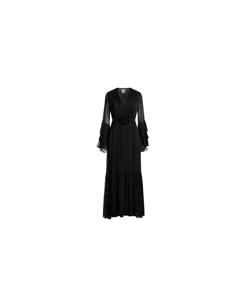 Kaos KLEIDER - Maxi-Kleiderauf YOOX.COM Schwarz