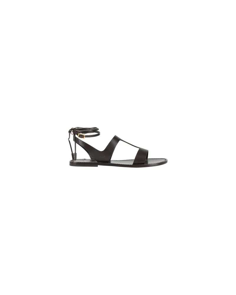 Max Mara SCHUHE - Sandalenauf YOOX.COM Dunkelbraun