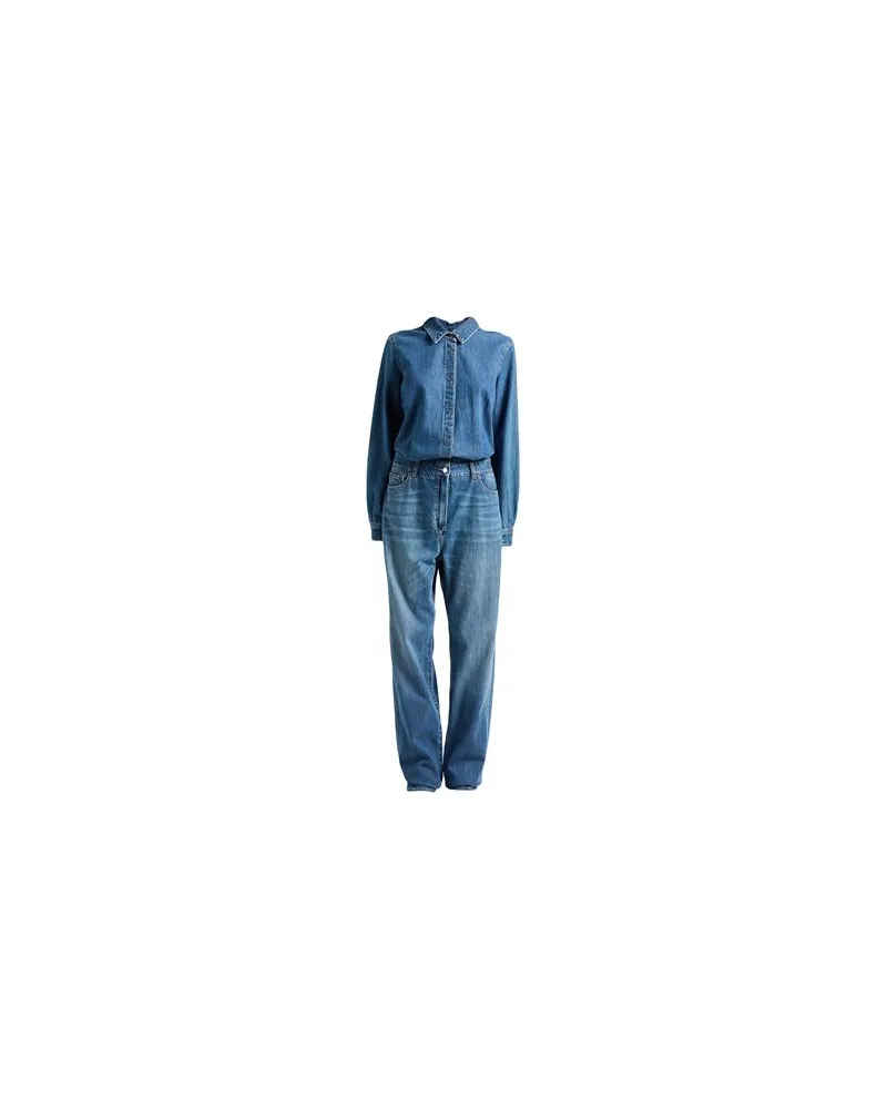Elisabetta Franchi OVERALLS - Jumpsuitsauf YOOX.COM Blau