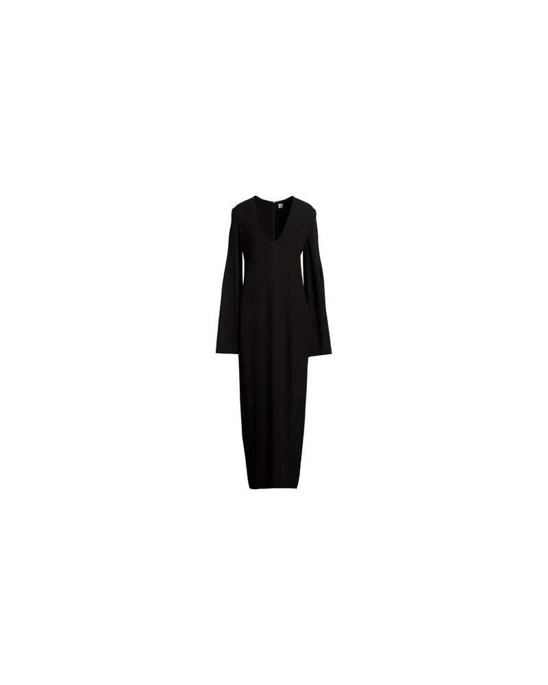 Totême KLEIDER - Maxi-Kleiderauf YOOX.COM Schwarz