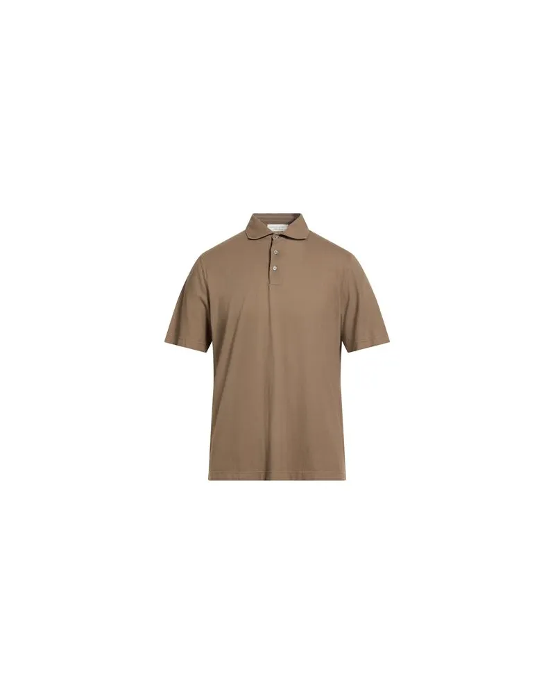Filippo de Laurentiis CREPE COTTON  - TOPS - Poloshirtsauf YOOX.COM Maulwurfsgrau