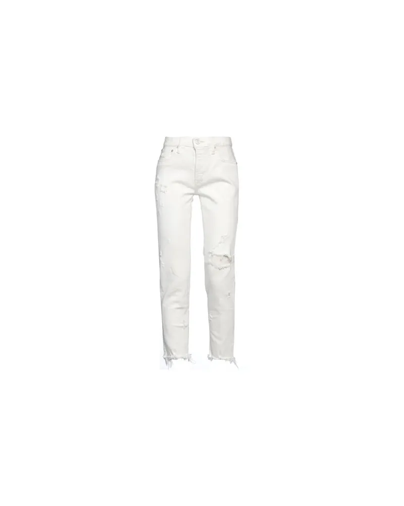 MOUSSY HOSEN & RÖCKE - Jeanshosenauf YOOX.COM Elfenbein