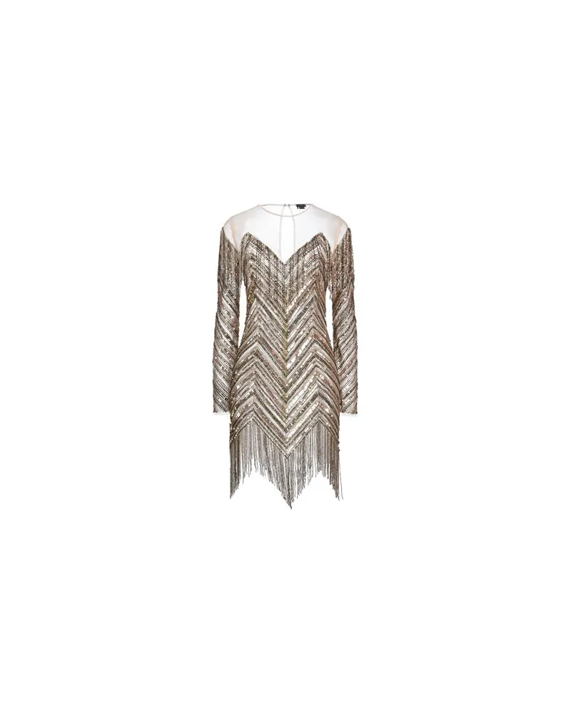 Elisabetta Franchi KLEIDER - Mini-Kleiderauf YOOX.COM Braun