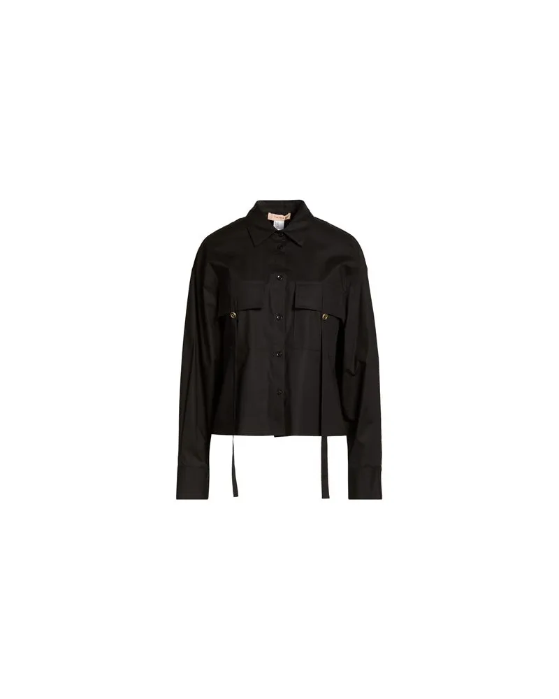 Twin-Set TOPS - Hemdenauf YOOX.COM Schwarz