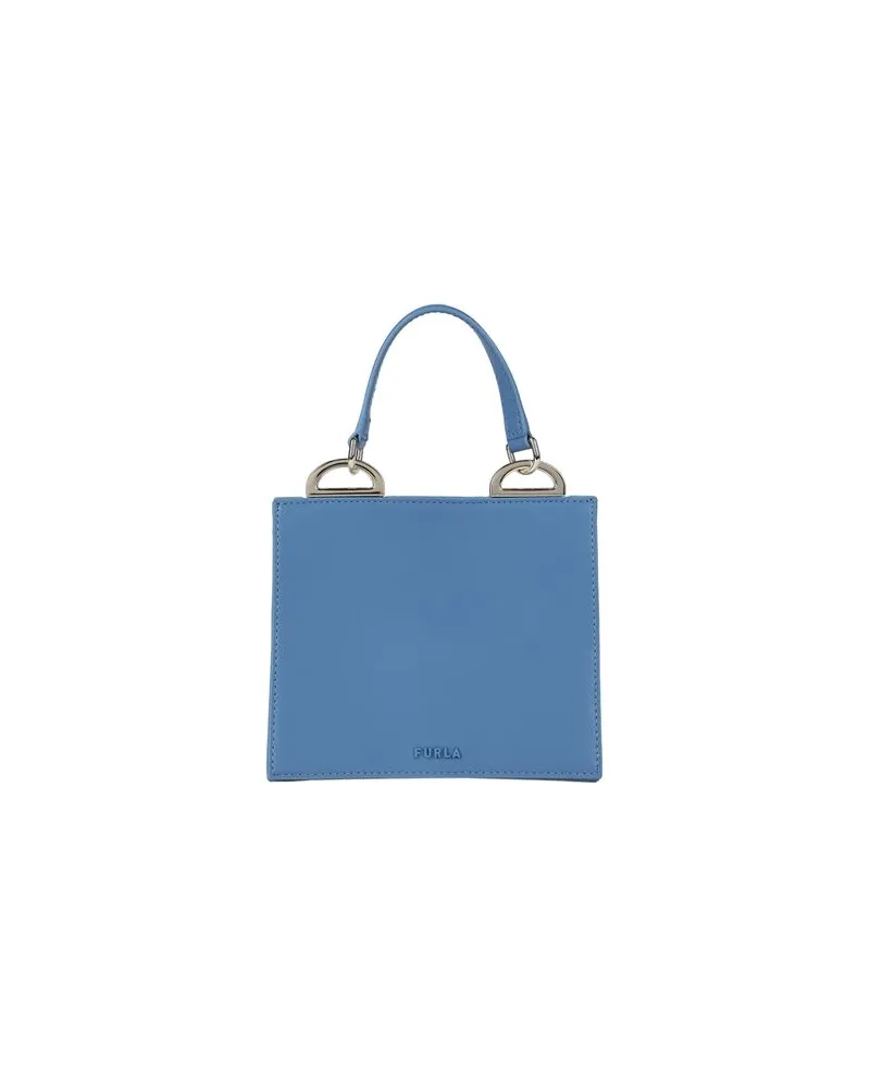 Furla LINEA FUTURA MINI TOP HANDLE  - TASCHEN - Handtaschenauf YOOX.COM Blaugrau