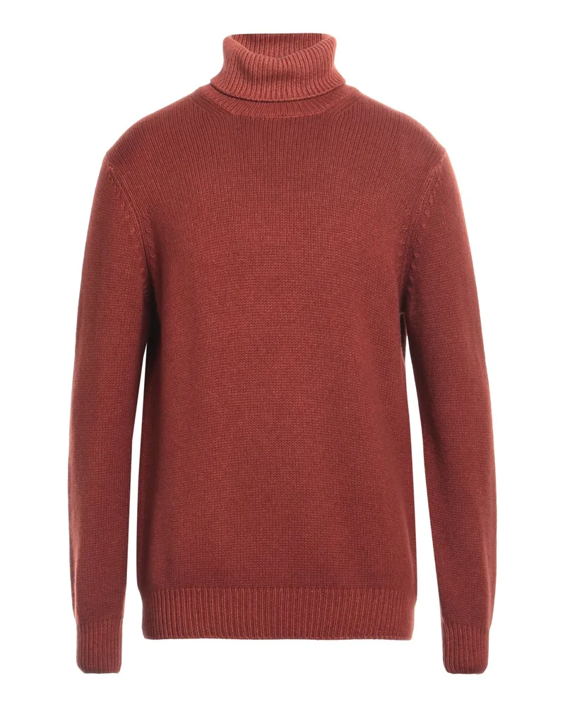 Filippo de Laurentiis Rollkragenpullover Rostrot