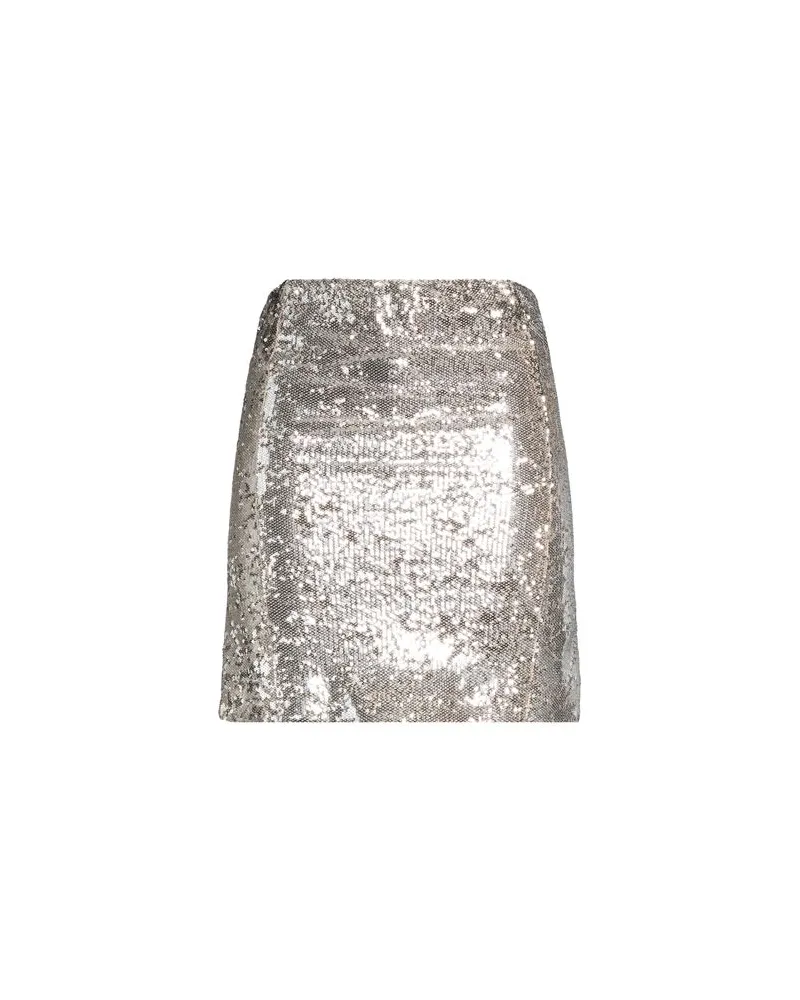 ALYSI CRÈME - HOSEN & RÖCKE - Miniröckeauf YOOX.COM Silber