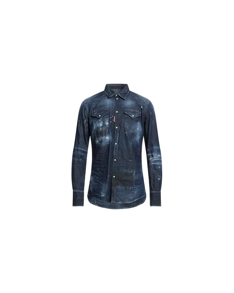 Dsquared2 TOPS - Jeanshemdenauf YOOX.COM Blau