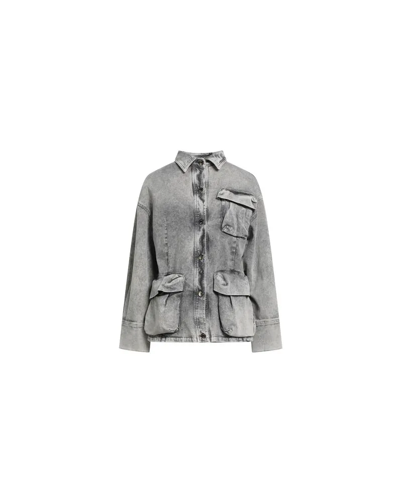 Soallure JACKEN & MÄNTEL - Jeansjacken/Mäntelauf YOOX.COM Grau