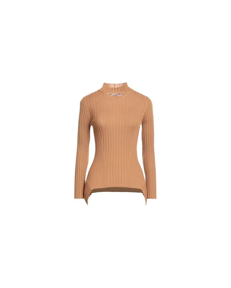 Wolford CASHMERE TOP LONG SLEEVES  - STRICKWAREN - Rollkragenpulloverauf YOOX.COM Kamel