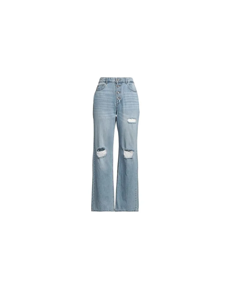 only HOSEN & RÖCKE - Jeanshosenauf YOOX.COM Blau