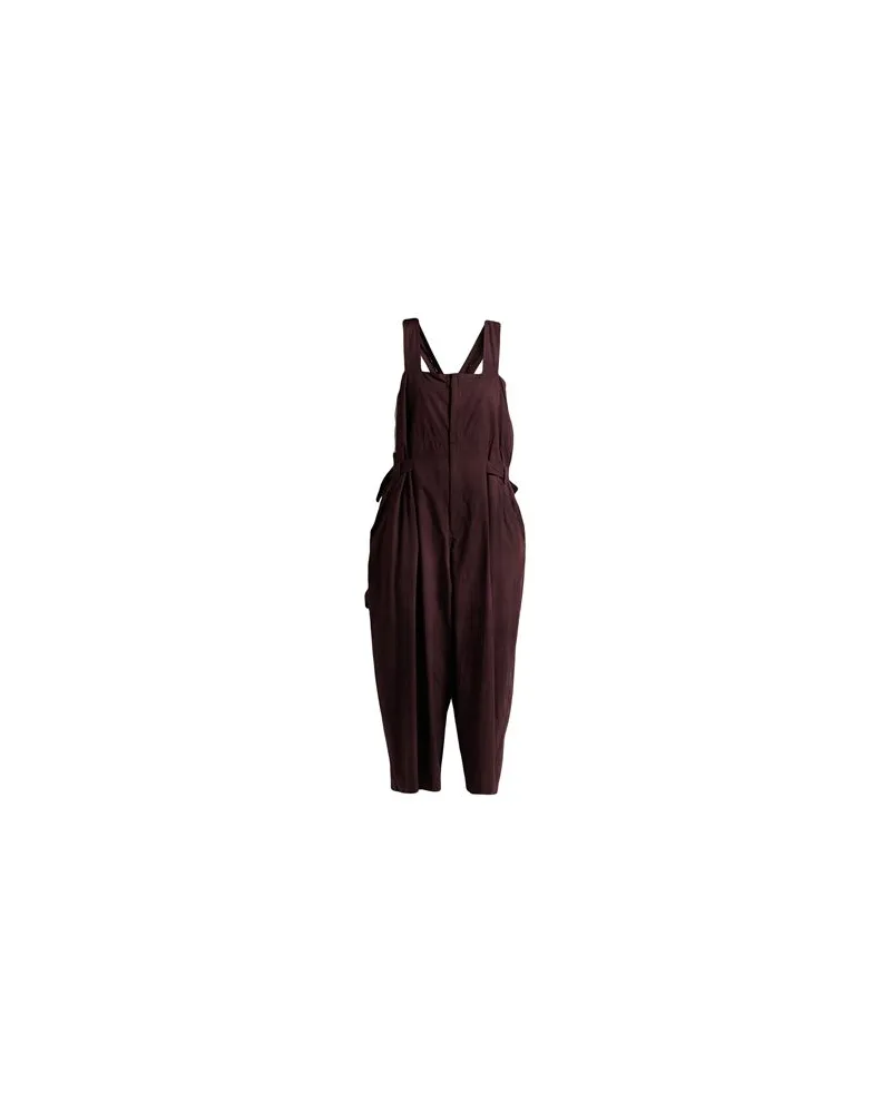 Y'S YOHJI YAMAMOTO OVERALLS - Lange Overallsauf YOOX.COM Schokobraun